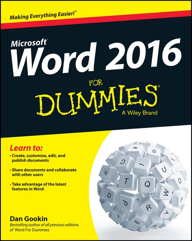 Word 2016 For Dummies by Dan Gookin