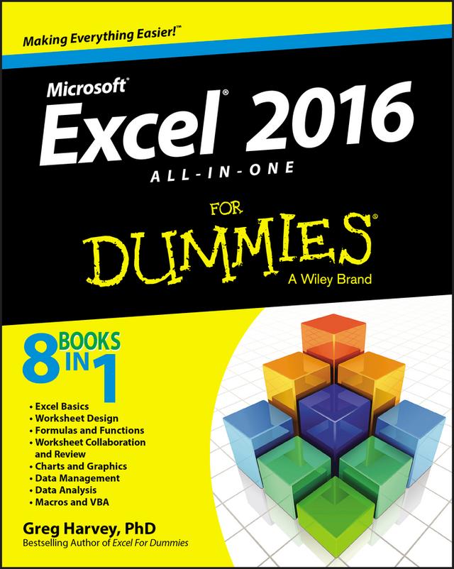 Excel 2016 All-in-One For Dummies by Greg Harvey