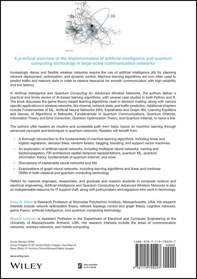 Artificial Intelligence and Quantum Computing for Advanced Wireless Networks