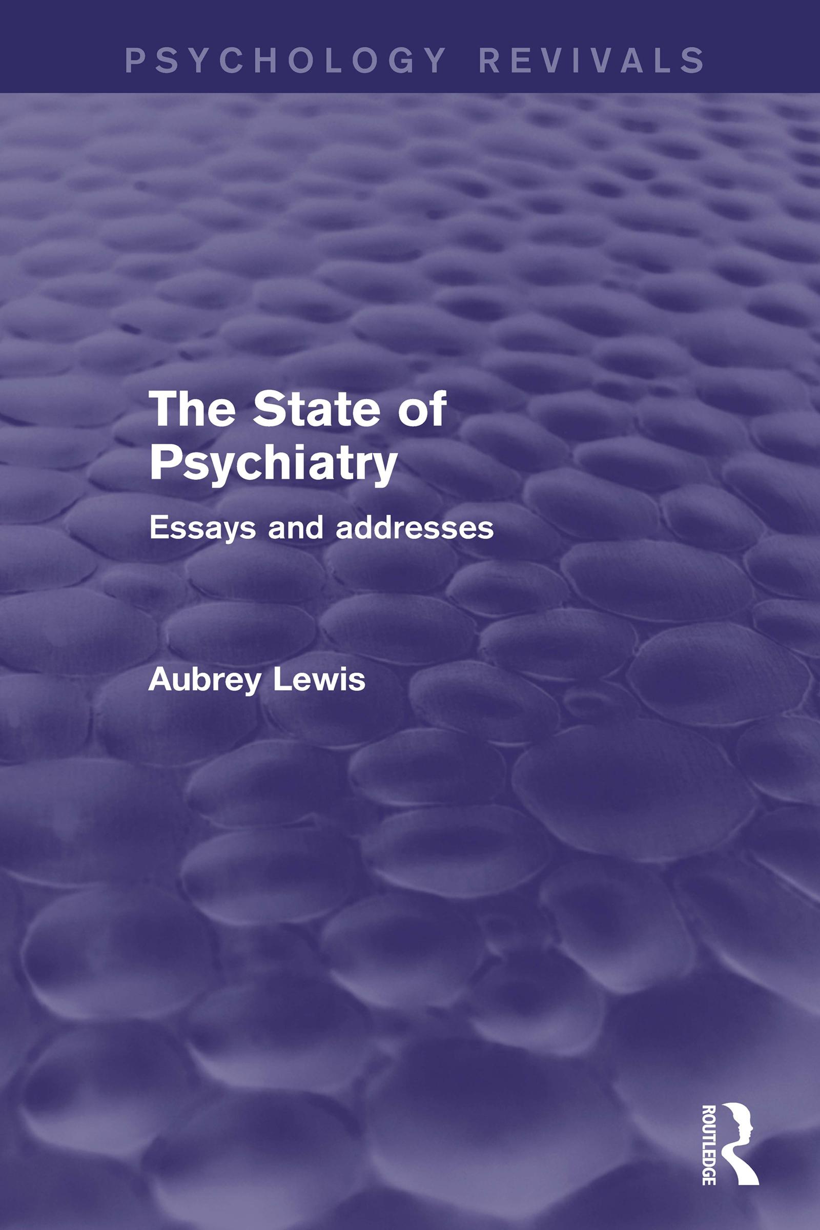 The State of Psychiatry