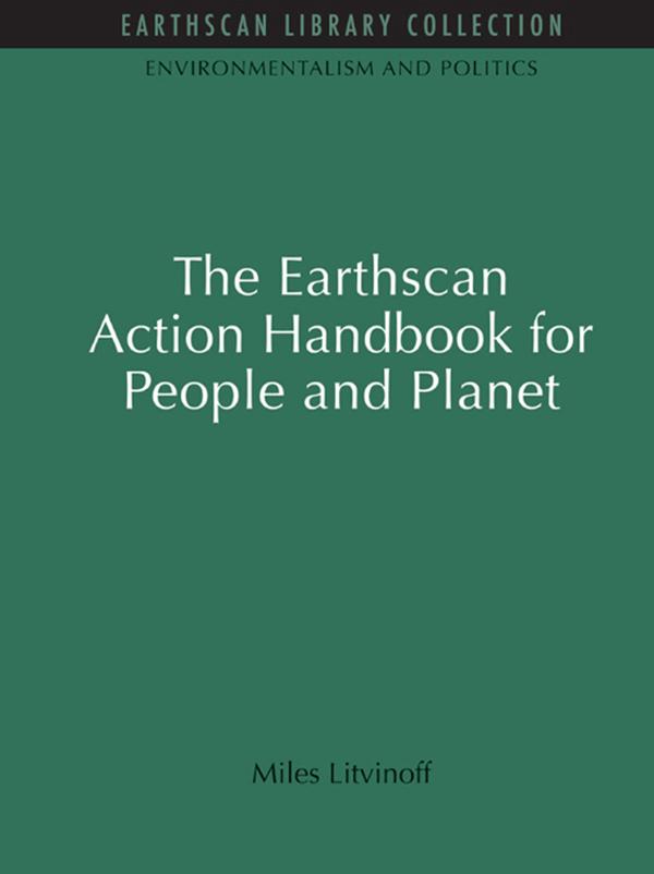 The Earthscan Action Handbook for People and Planet by Miles Litvinoff