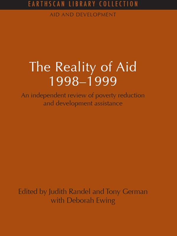 The Reality of Aid 1998-1999 by Judith Randel, Tony German with Deborah Ewing