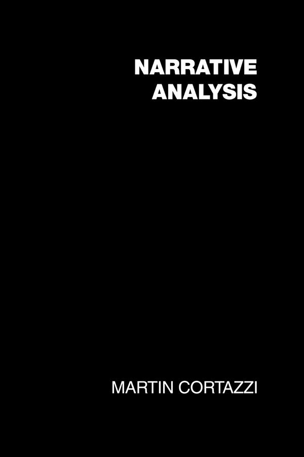 Narrative Analysis by Martin Cortazzi