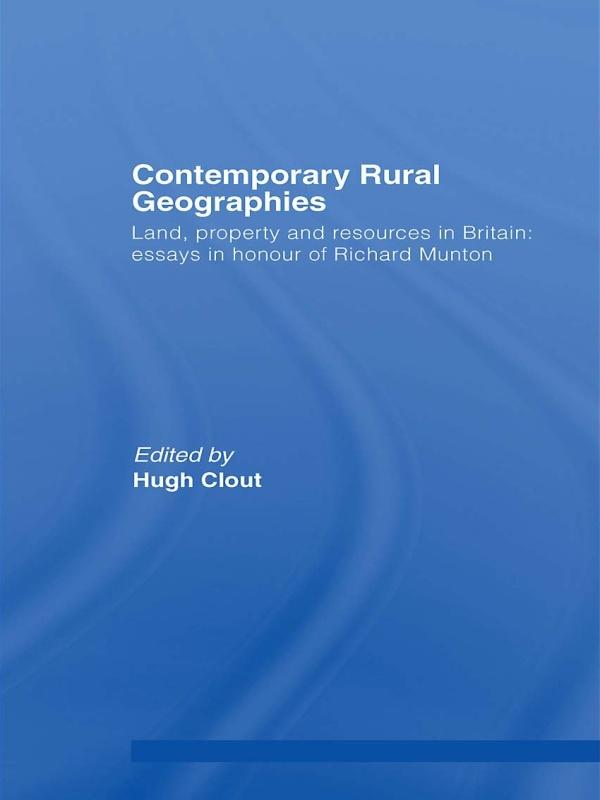 Contemporary Rural Geographies by Hugh Clout