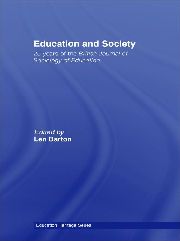 Education and Society by Len Barton