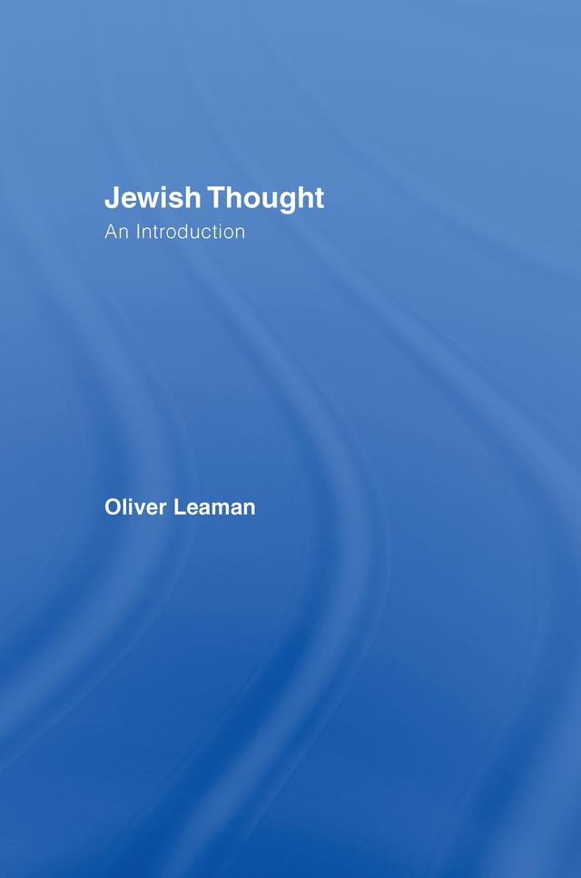 Jewish Thought by Oliver Leaman