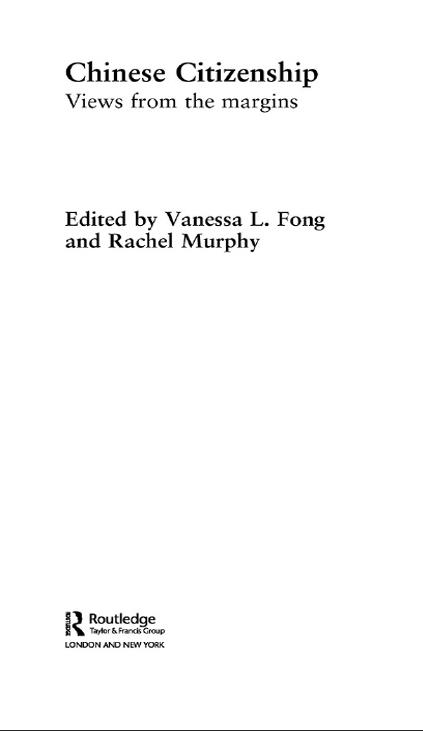 Chinese Citizenship by Rachel Murphy, Vanessa L. Fong