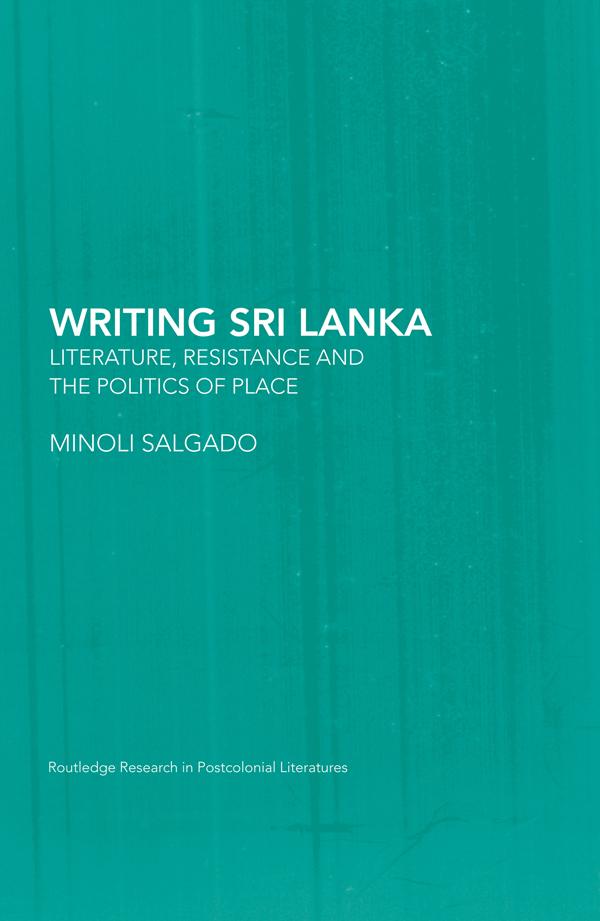 Writing Sri Lanka by Minoli Salgado