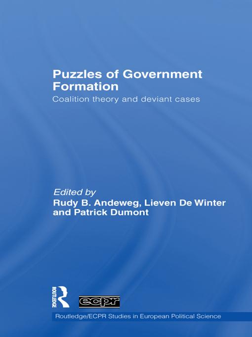 Puzzles of Government Formation by Lieven De Winter, Patrick Dumont, Rudy W. Andeweg