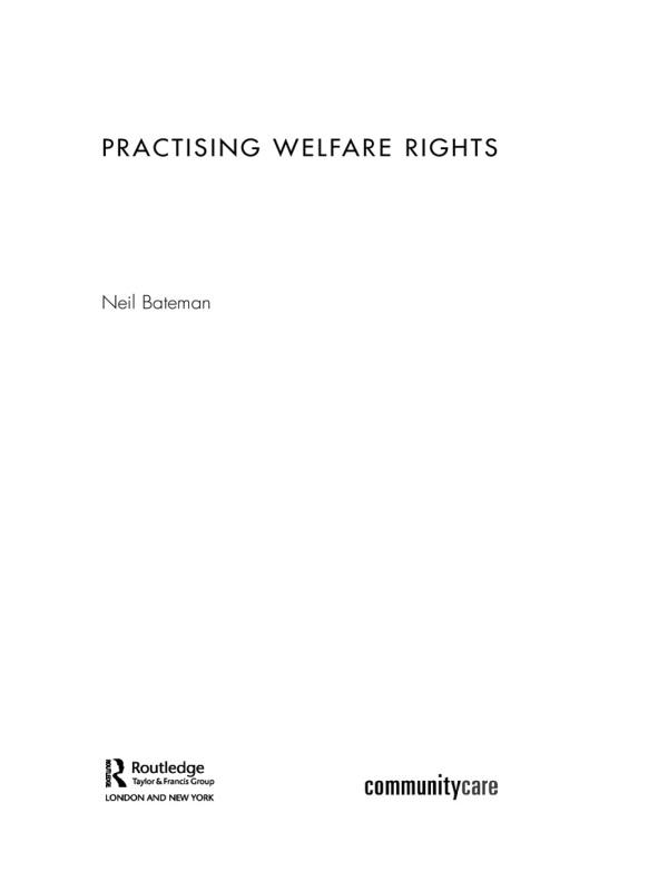Practising Welfare Rights by Neil Bateman