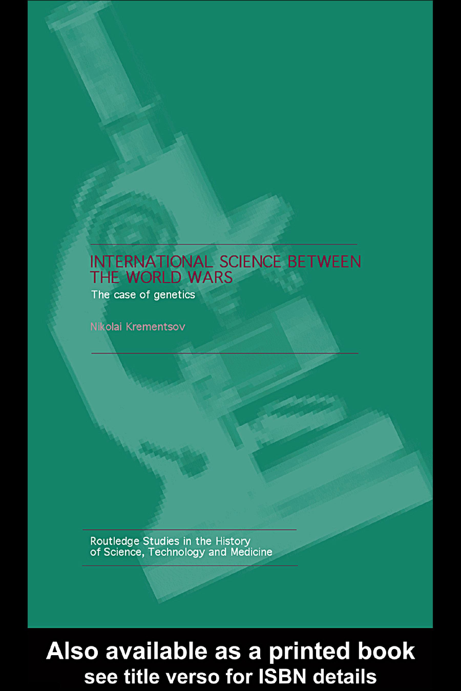 International Science Between the World Wars