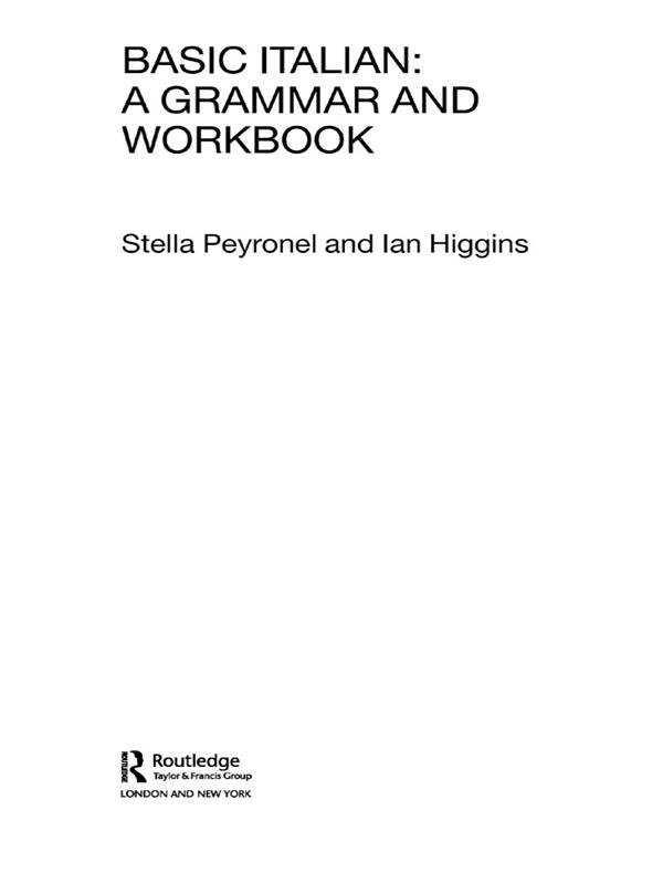Basic Italian by Ian Higgins, Stella Peyronnel