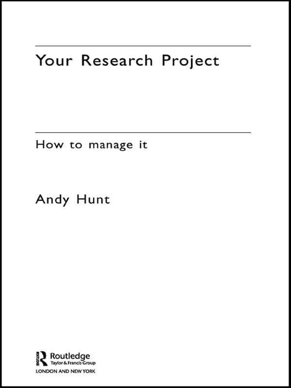 Your Research Project by Andy Hunt