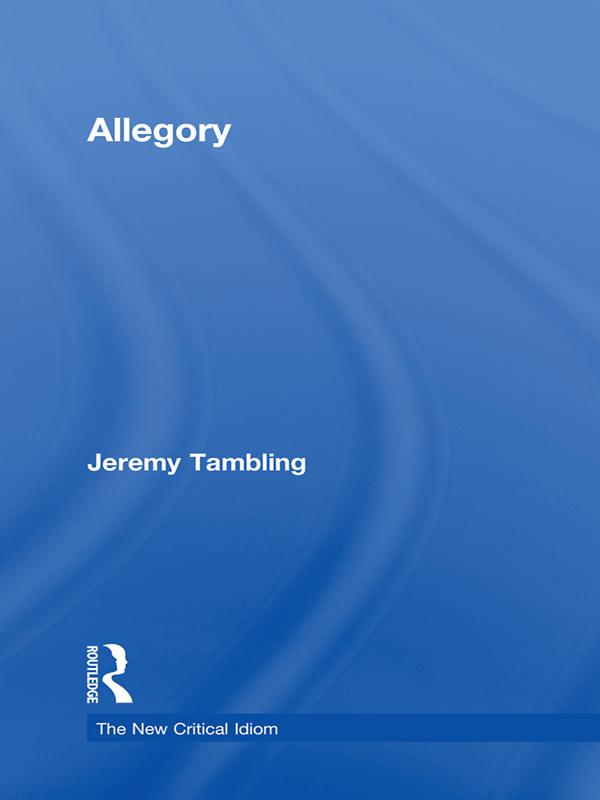 Allegory by Jeremy Tambling