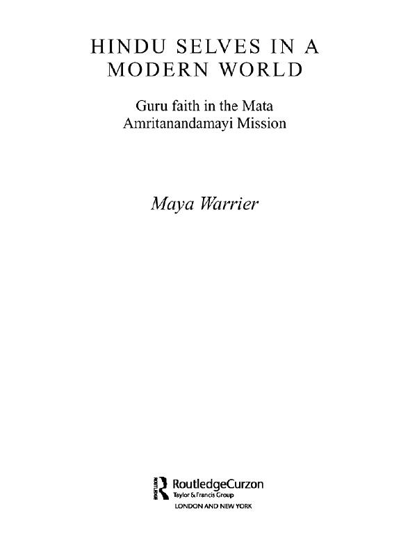 Hindu Selves in a Modern World by Maya Warrier