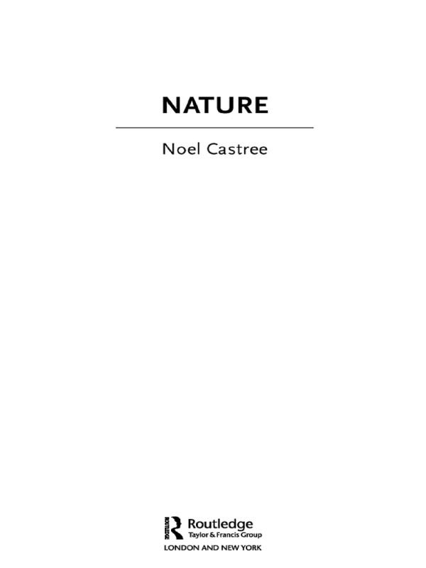 Nature by Noel Castree