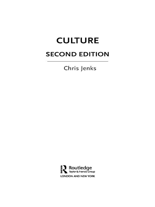 Culture by Chris Jenks