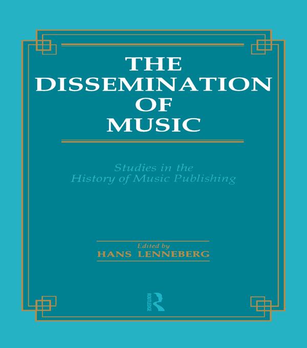 Dissemination of Music by Hans Lenneberg