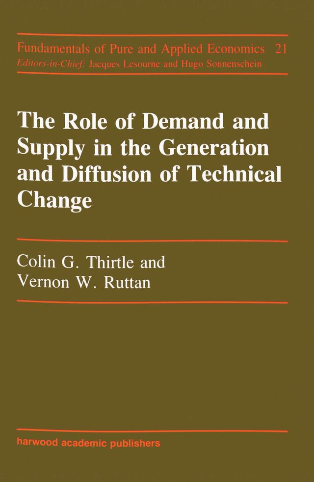 Role Of Demand And Supply In T by Colin G Thirtle