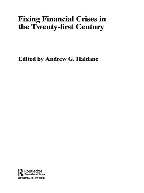 Fixing Financial Crises in the 21st Century by Andrew Haldane
