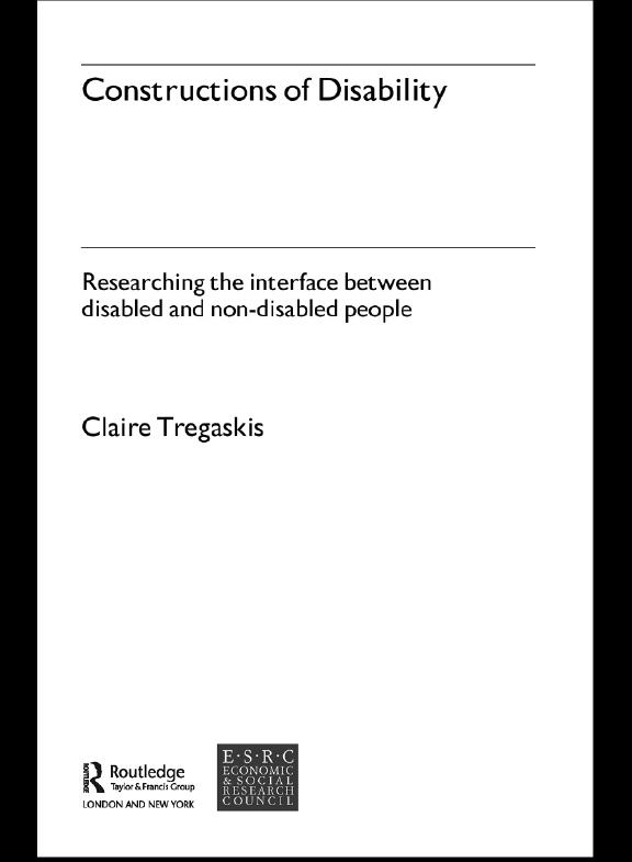 Constructions of Disability by Claire Tregaskis