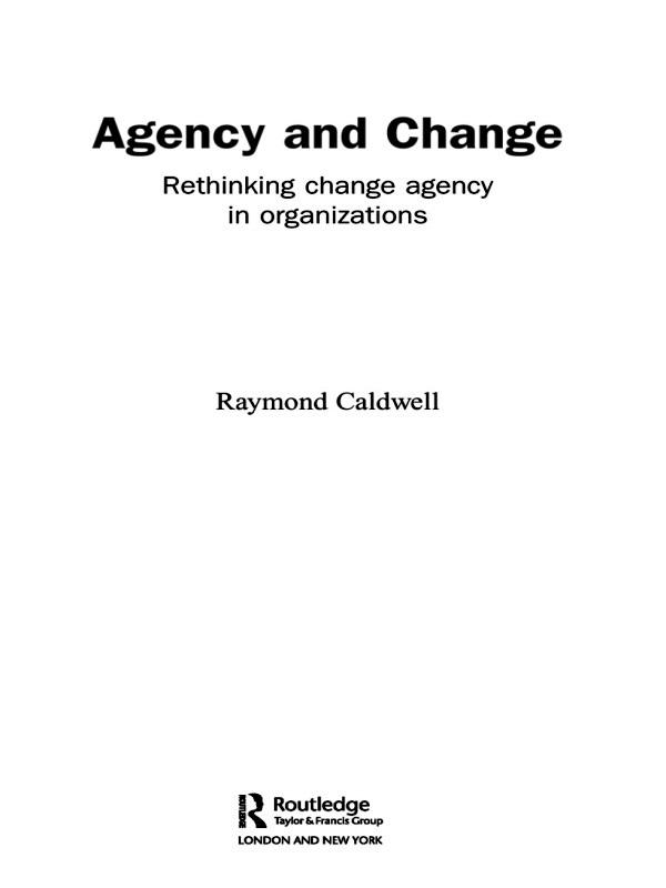 Agency and Change by Raymond Caldwell