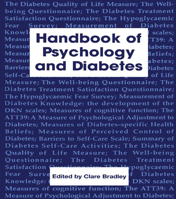 Handbook of Psychology and Diabetes by Clare Bradley