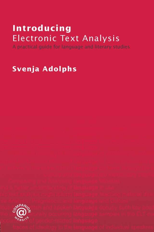 Introducing Electronic Text Analysis by Svenja Adolphs
