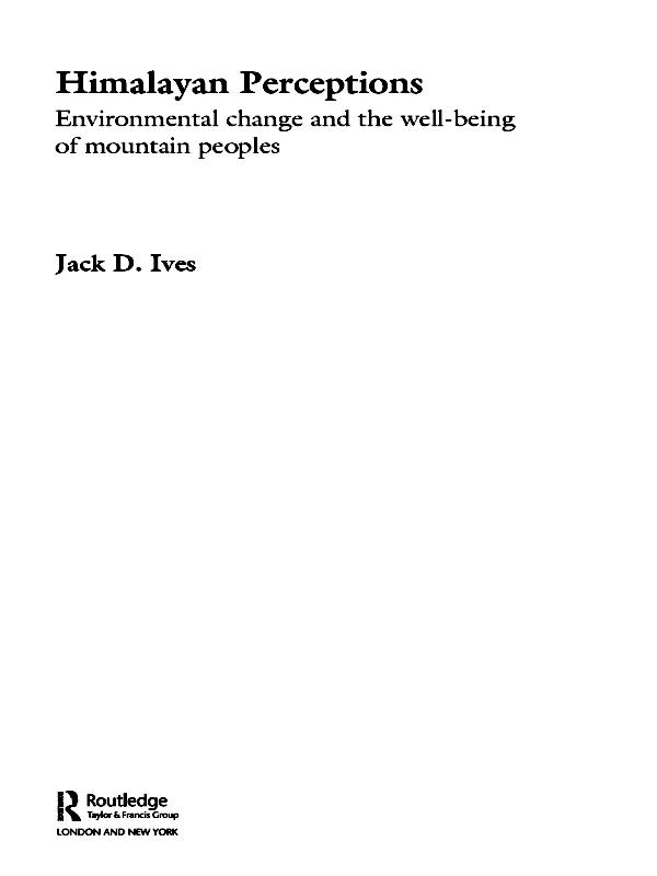 Himalayan Perceptions by Jack Ives