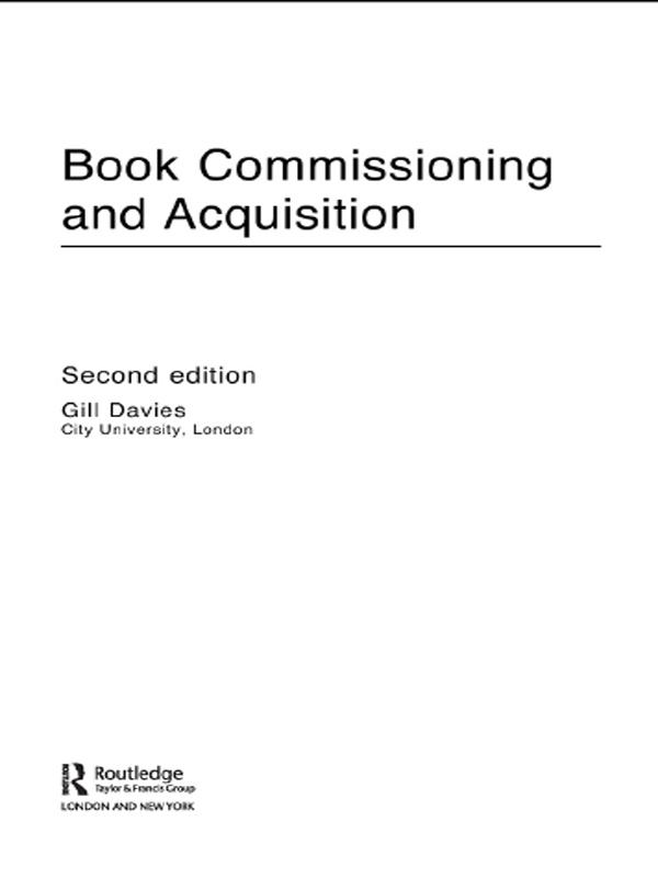Book Commissioning and Acquisition by Gill Davies