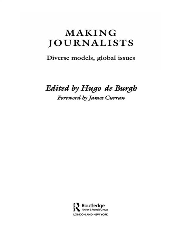 Making Journalists by Hugo de Burgh