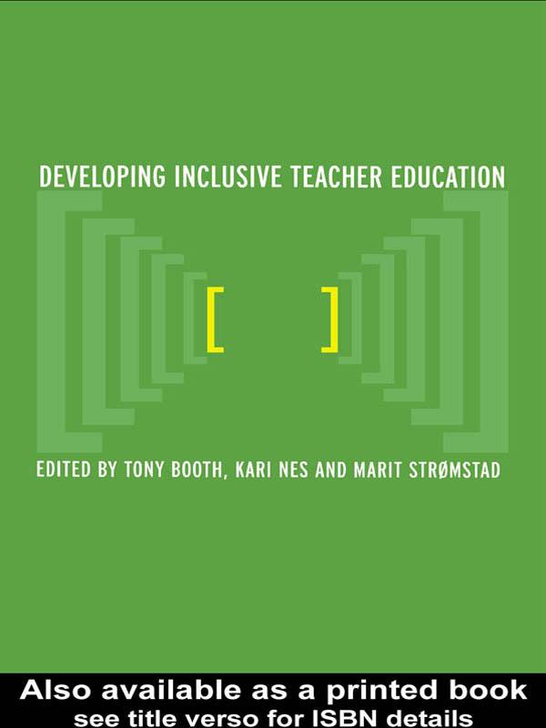 Developing Inclusive Teacher Education