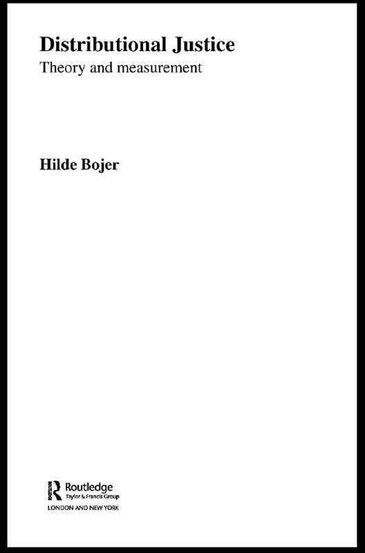 Distributional Justice by Hilde Bojer