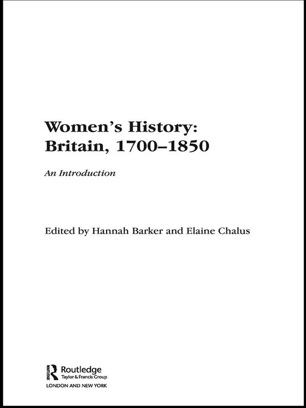Women's History, Britain 1700-1850