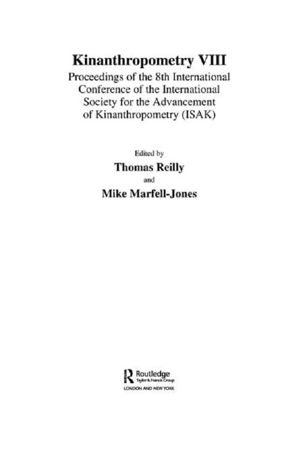 Kinanthropometry VIII by Mike Marfell-Jones, Thomas Reilly