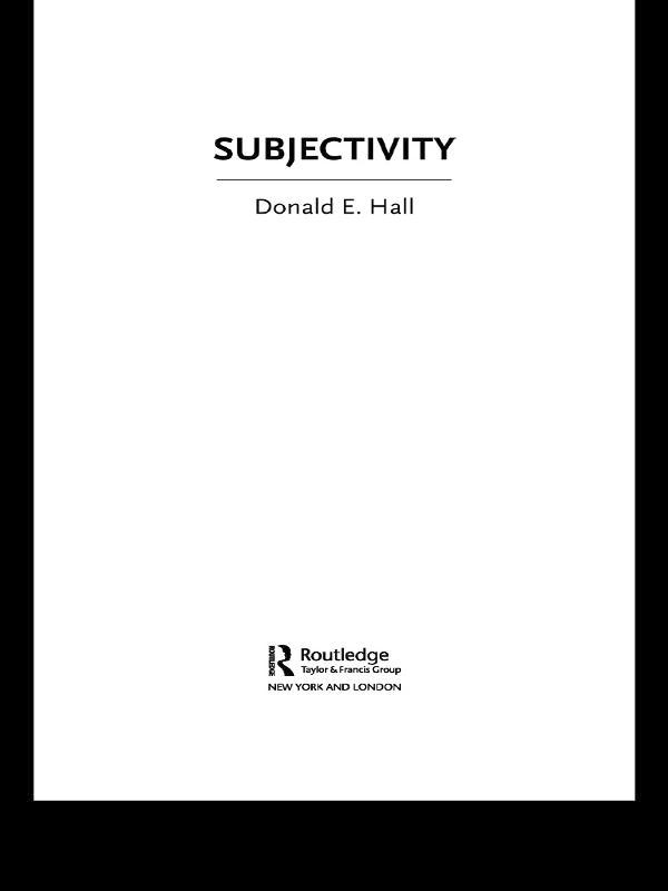 Subjectivity by Donald Hall