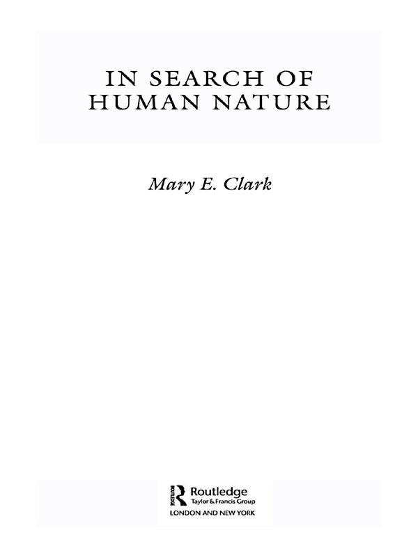 In Search of Human Nature by Mary E. Clark