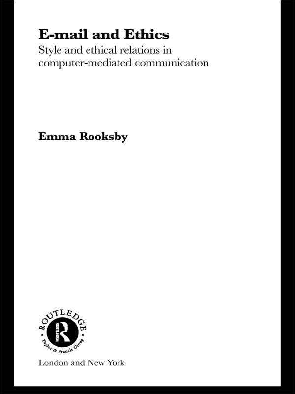 Email and Ethics by Emma Rooksby