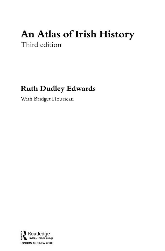 An Atlas of Irish History by Bridget Hourican, Ruth Dudley Edwards