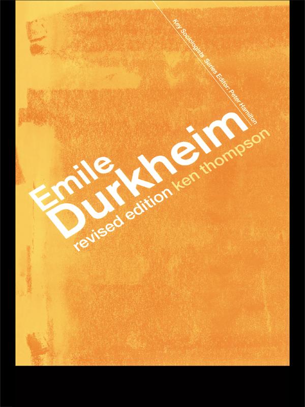 Emile Durkheim by Prof Kenneth Thompson