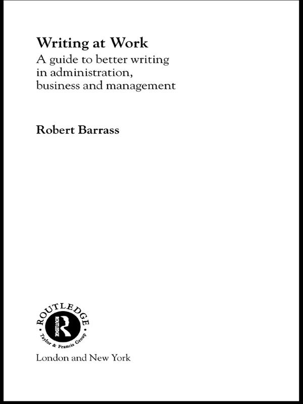 Writing at Work by Robert Barrass