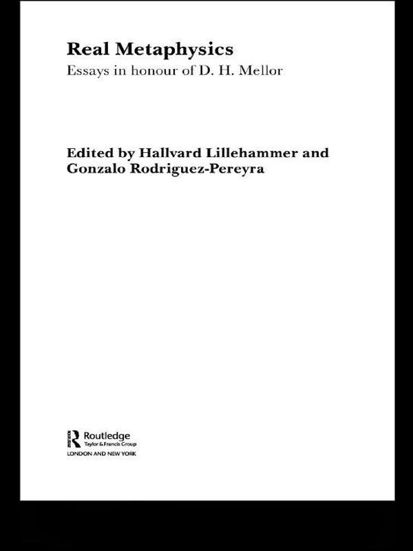 Real Metaphysics by Gonzalo Rodriguez-Pereyra, Hallvard Lillehammer