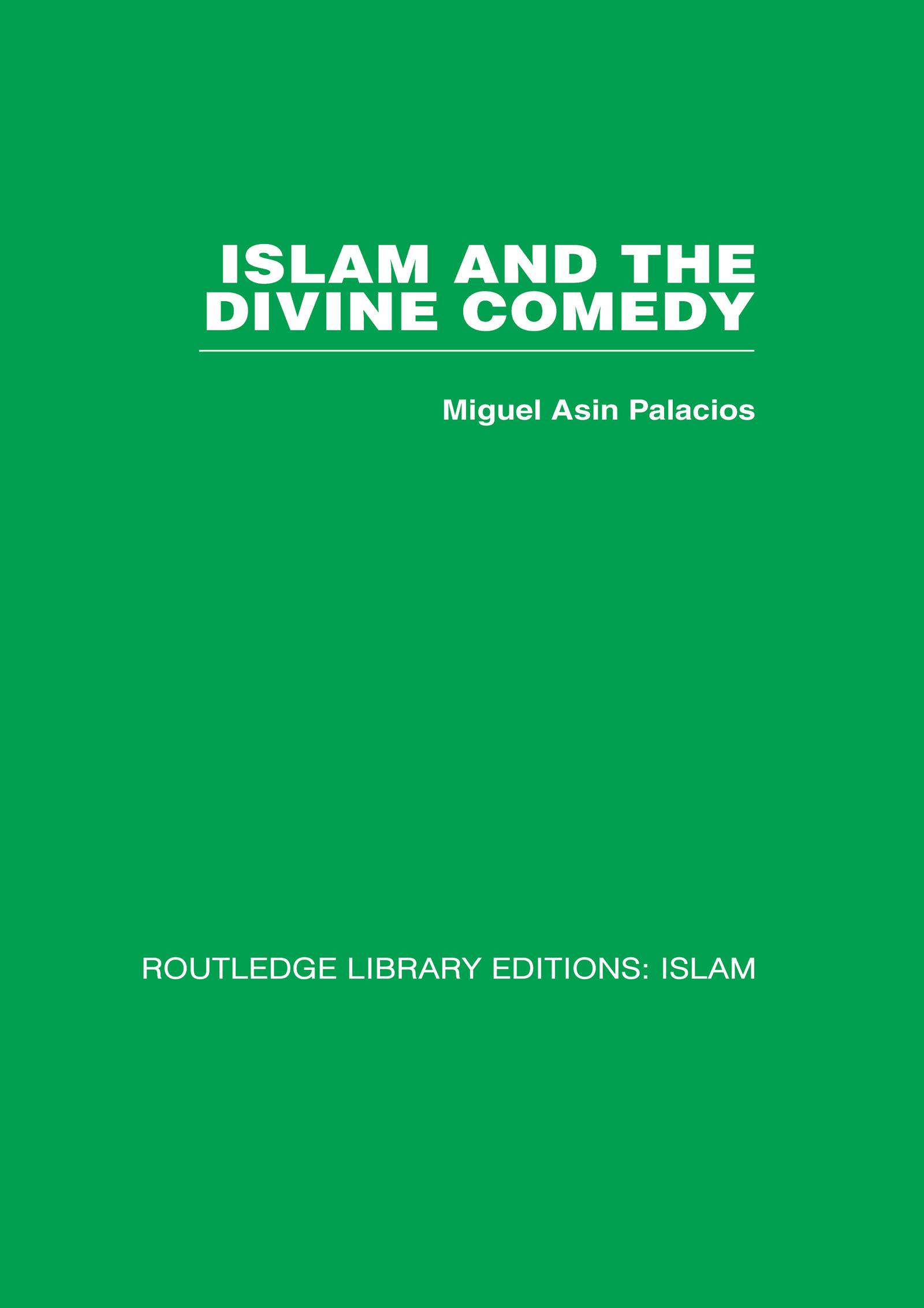 Islam and the Divine Comedy
