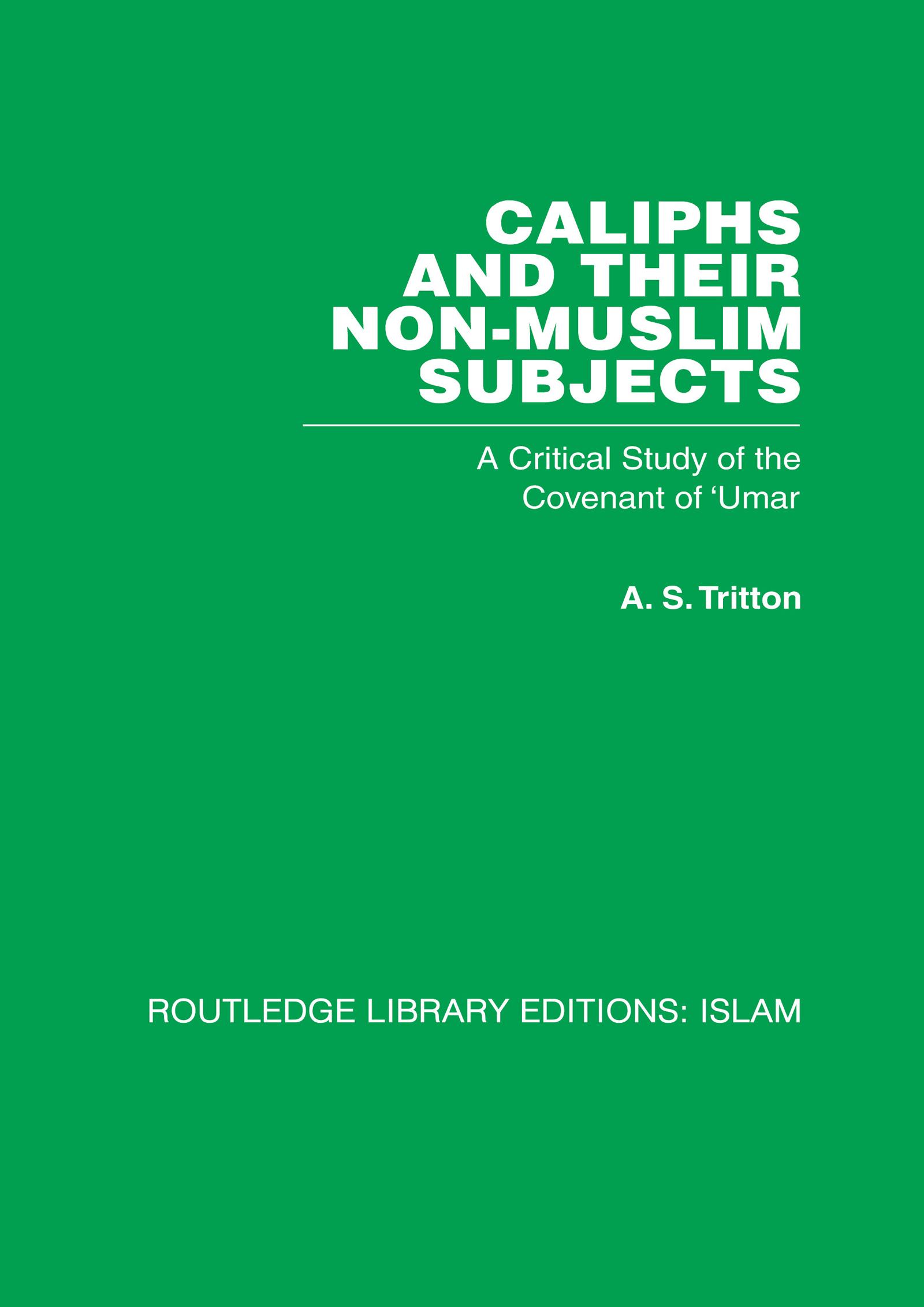 Caliphs and their Non-Muslim Subjects