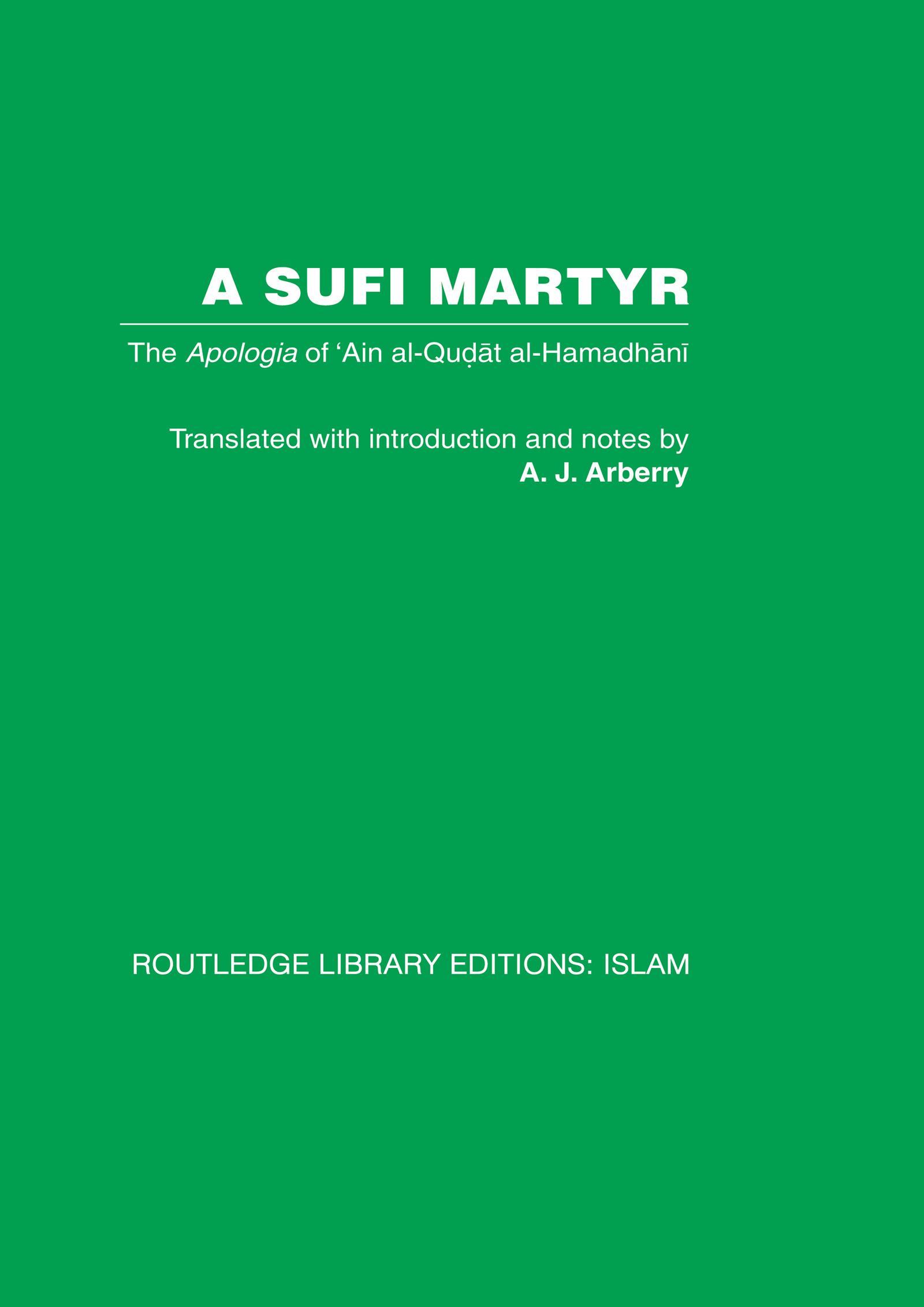 A Sufi Martyr