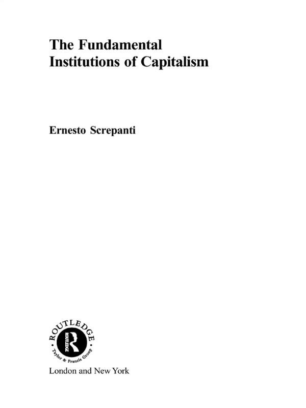 The Fundamental Institutions of Capitalism by Ernesto Screpanti