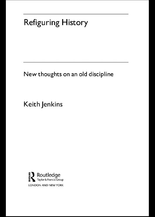 Refiguring History by Keith Jenkins