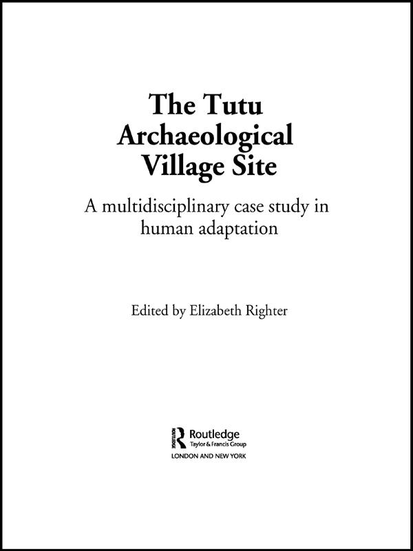 The Tutu Archaeological Village Site by Elizabeth Righter