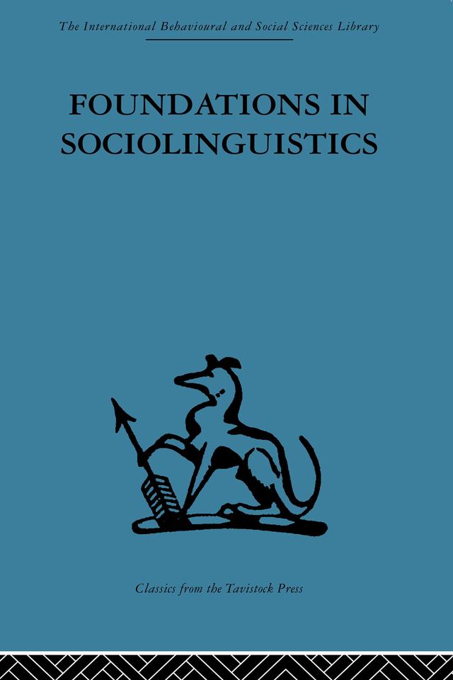 Foundations in Sociolinguistics by Dell Hymes