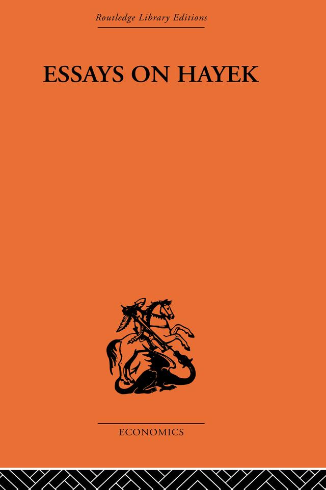 Essays on Hayek by Fritz Machlup